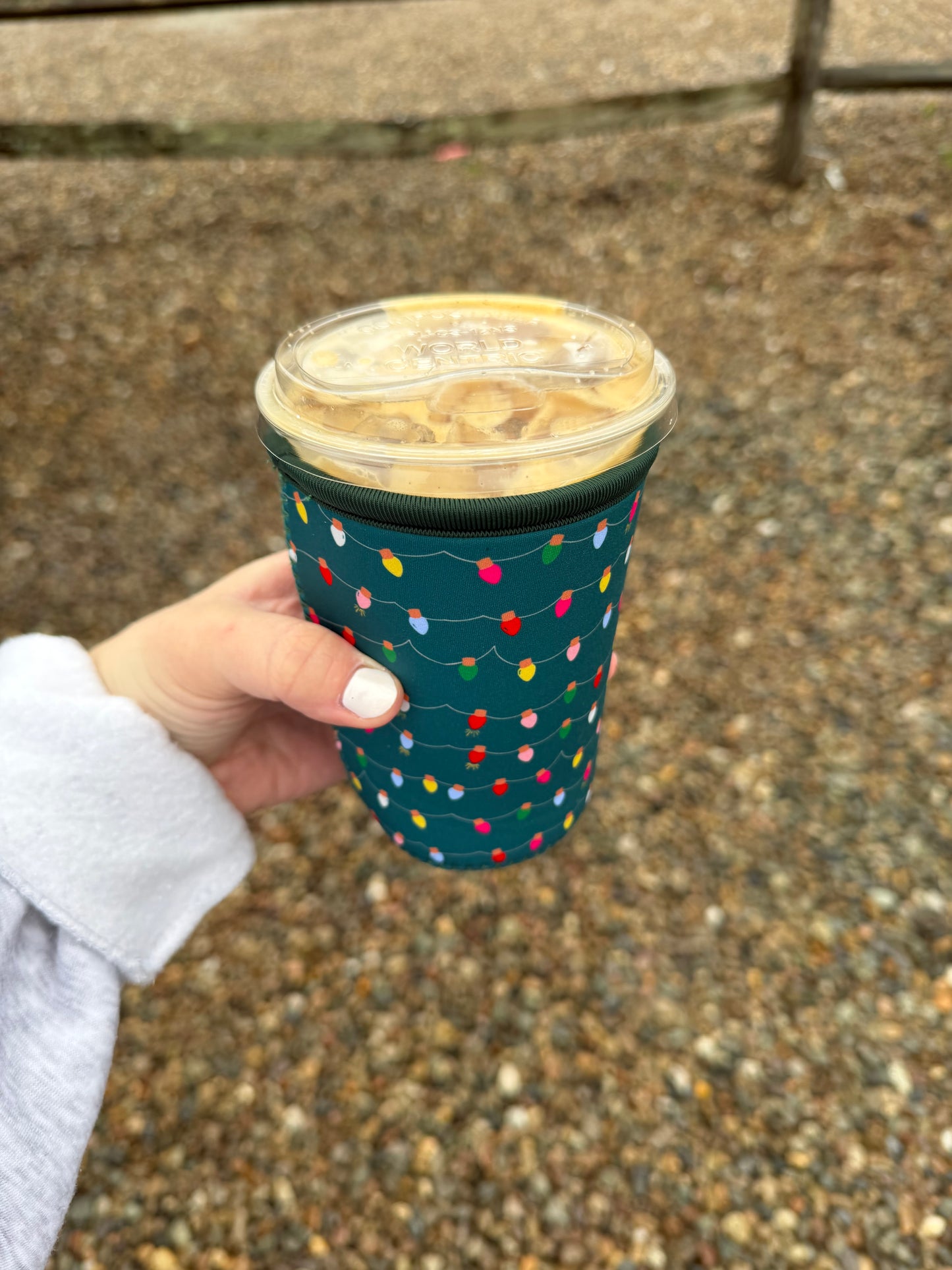 Holiday Lights Cup Sleeve
