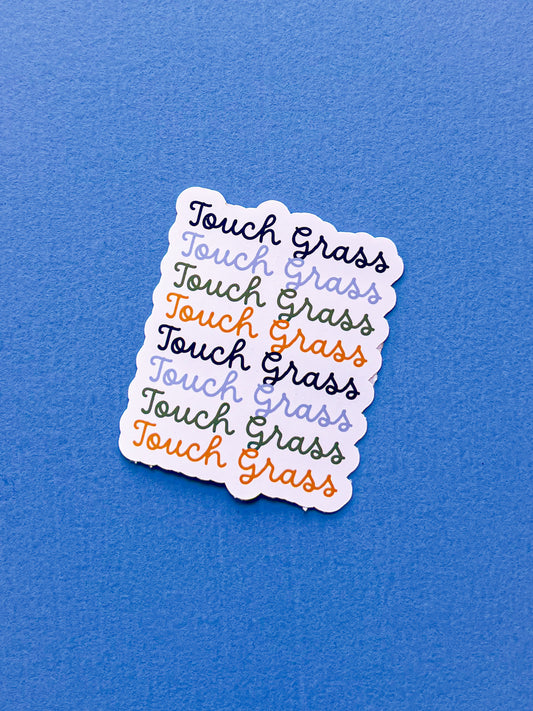 Touch Grass Sticker