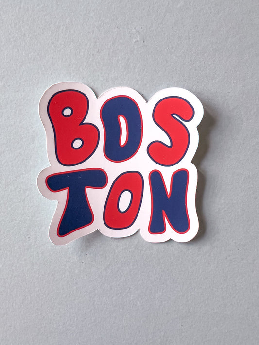 Boston Doodle Sticker