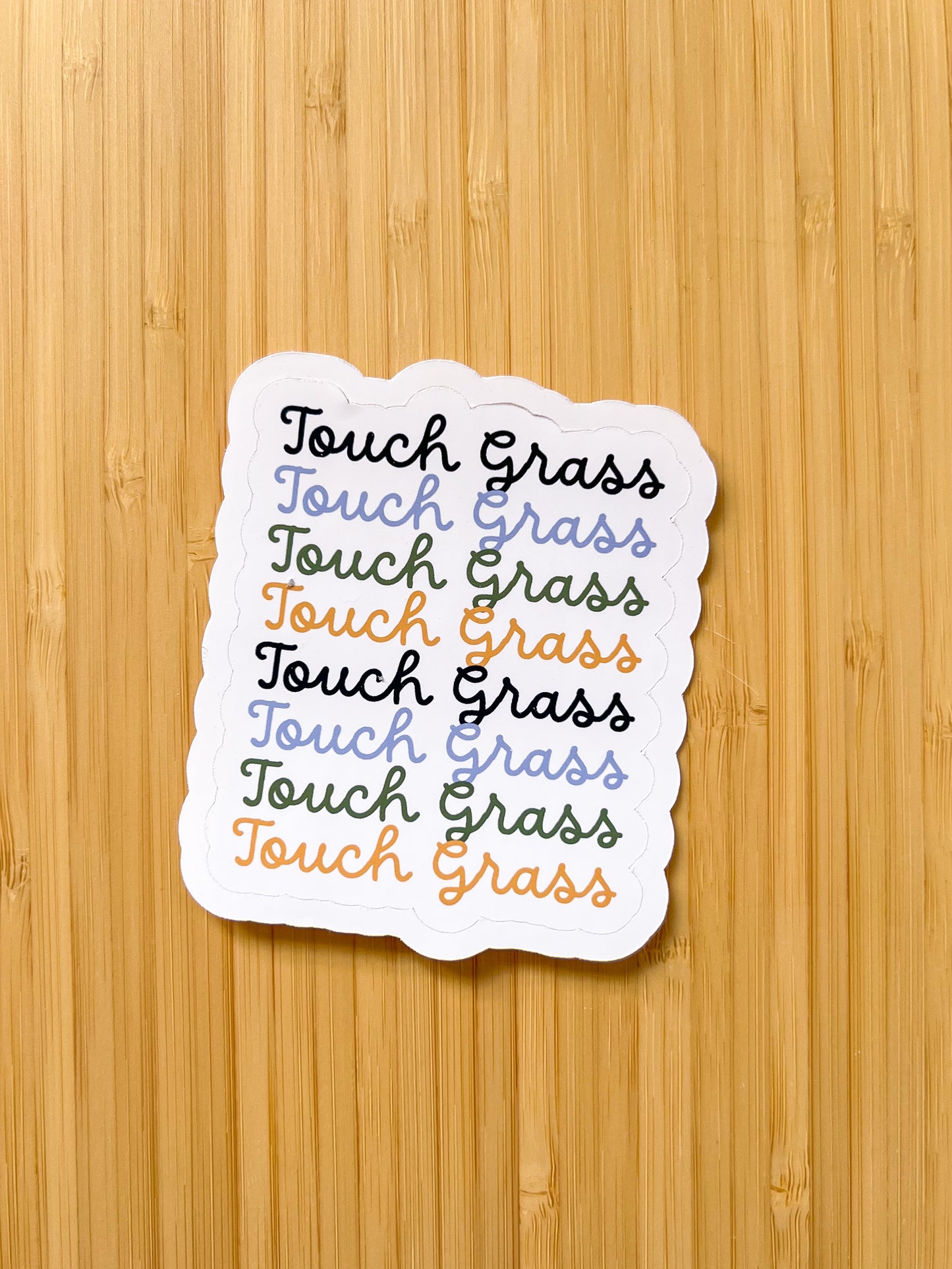 Touch Grass Sticker