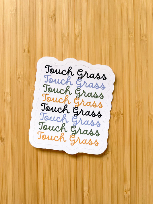 Touch Grass Sticker