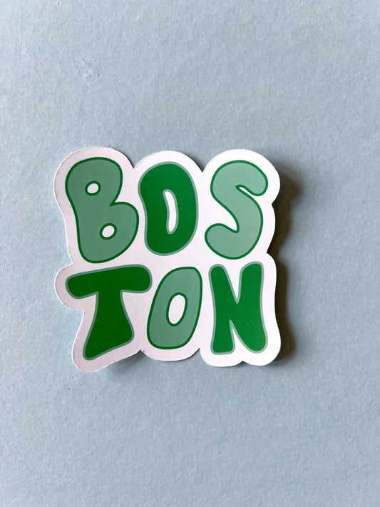 Boston Doodle Sticker